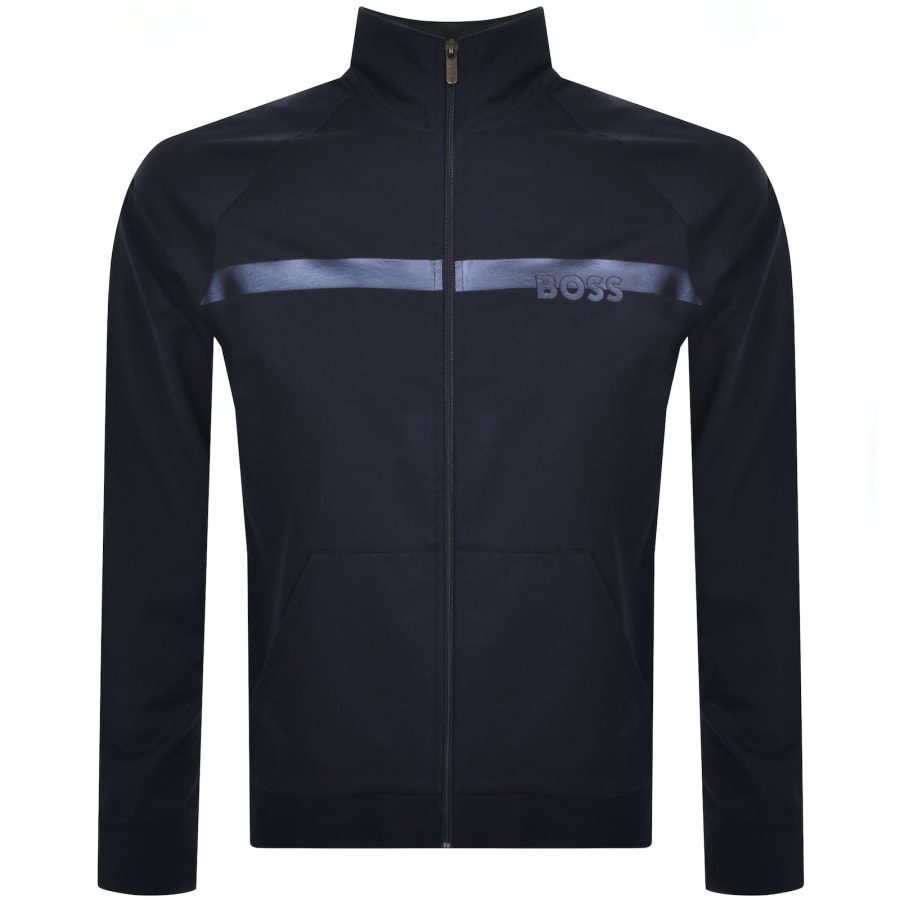 BOSS Authentic Full Zip Sweatshirt Navy Mainline Menswear